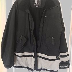 “Black Dart” Men’s Snowboarding Jacket Sz.S, (needs New Zipper)