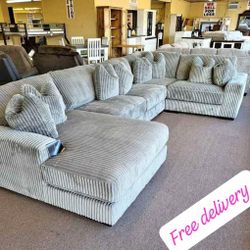 $60 Down Finance Reclining Sectional Sofa Loveseat Bedroom Set Queen Or King Bed Matress Dining Table Free Delivery 