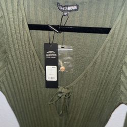 Jesie Sweater Midi Dress - Olive