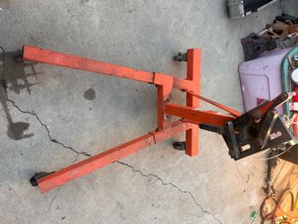 Orange Steel Tractor 3-Point Hitch Frame