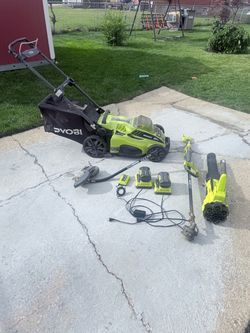 Ryobi 40V Cordless Lawn Mower Tool Set