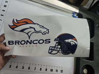 Denver Broncos UV Sticker