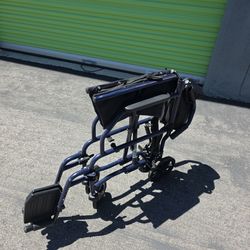 CAREX LIGHTWEIGHT FOLDABLE TRANSPORT WHEELCHAIR  20" wide