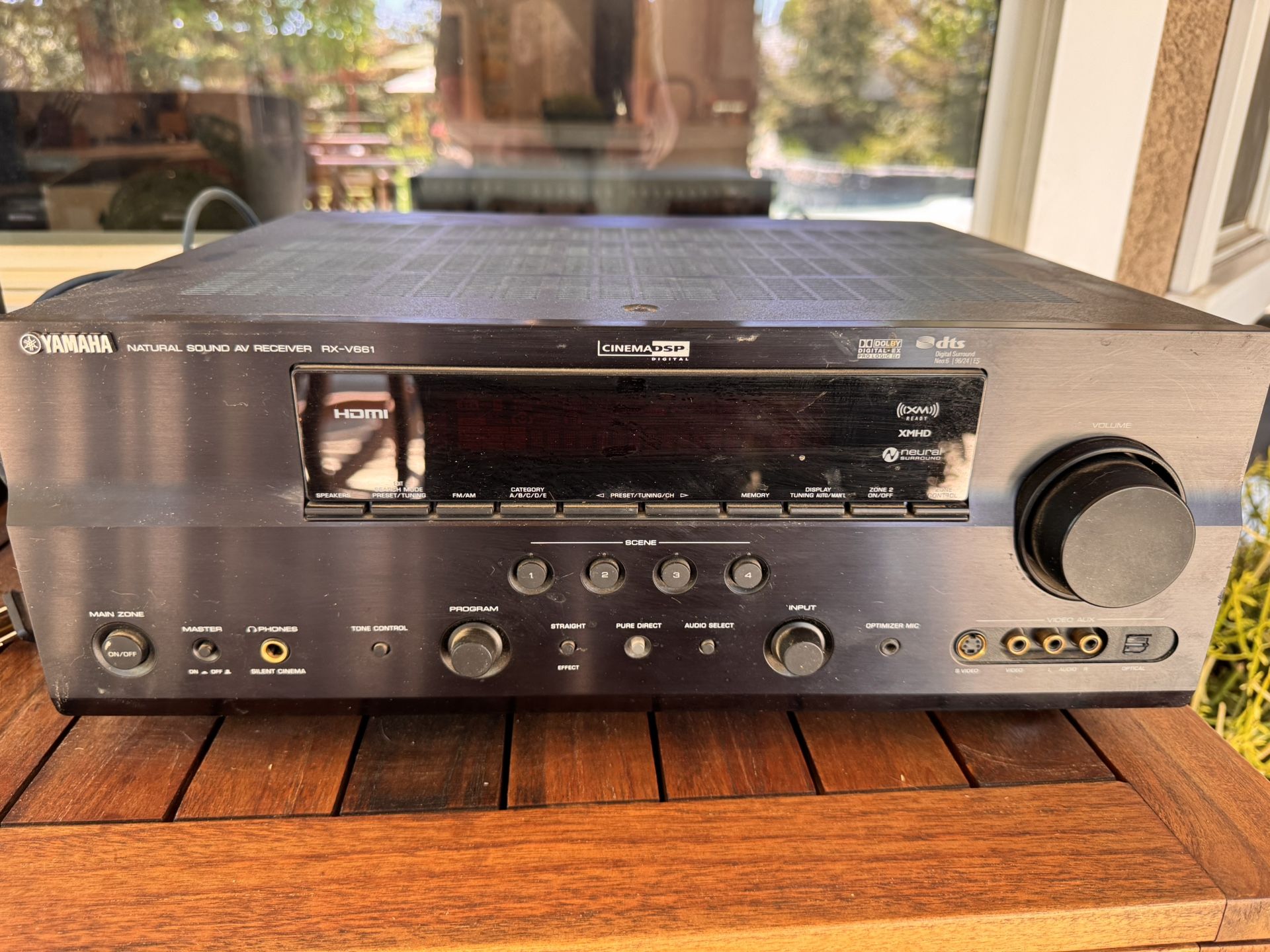 Yamaha AV Receiver With free Boston acoustic Book Shelf Speakers