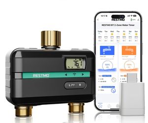 RESTMO 2-Zone Smart Water Timer + Hub