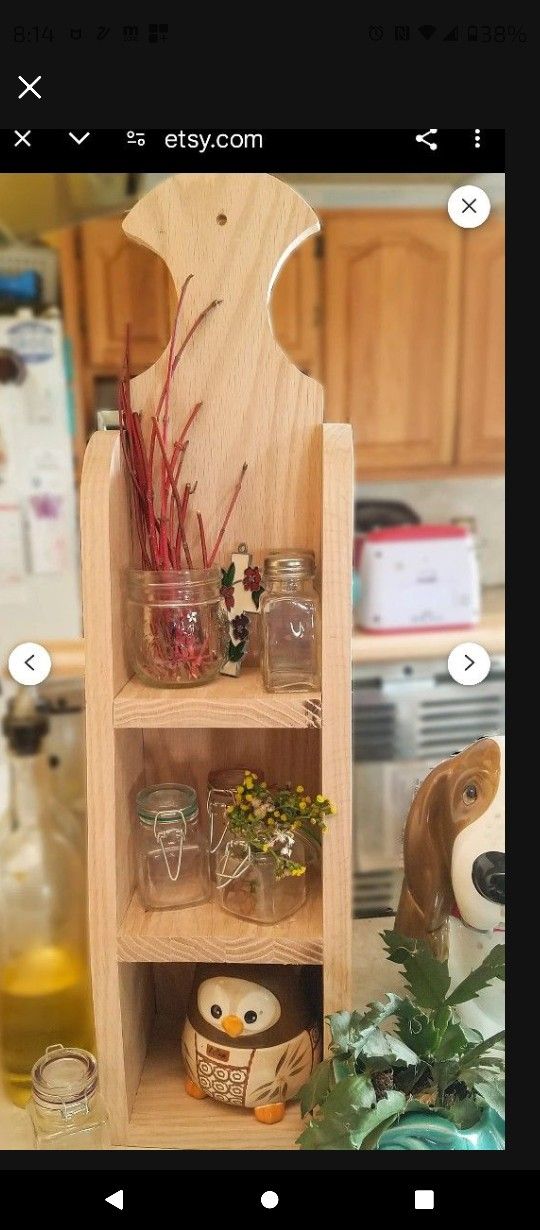 Small Wooden Shelf $20