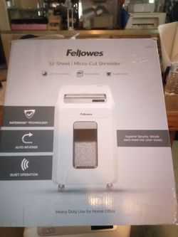 Fellowes 12-sheet micro -cut shredder