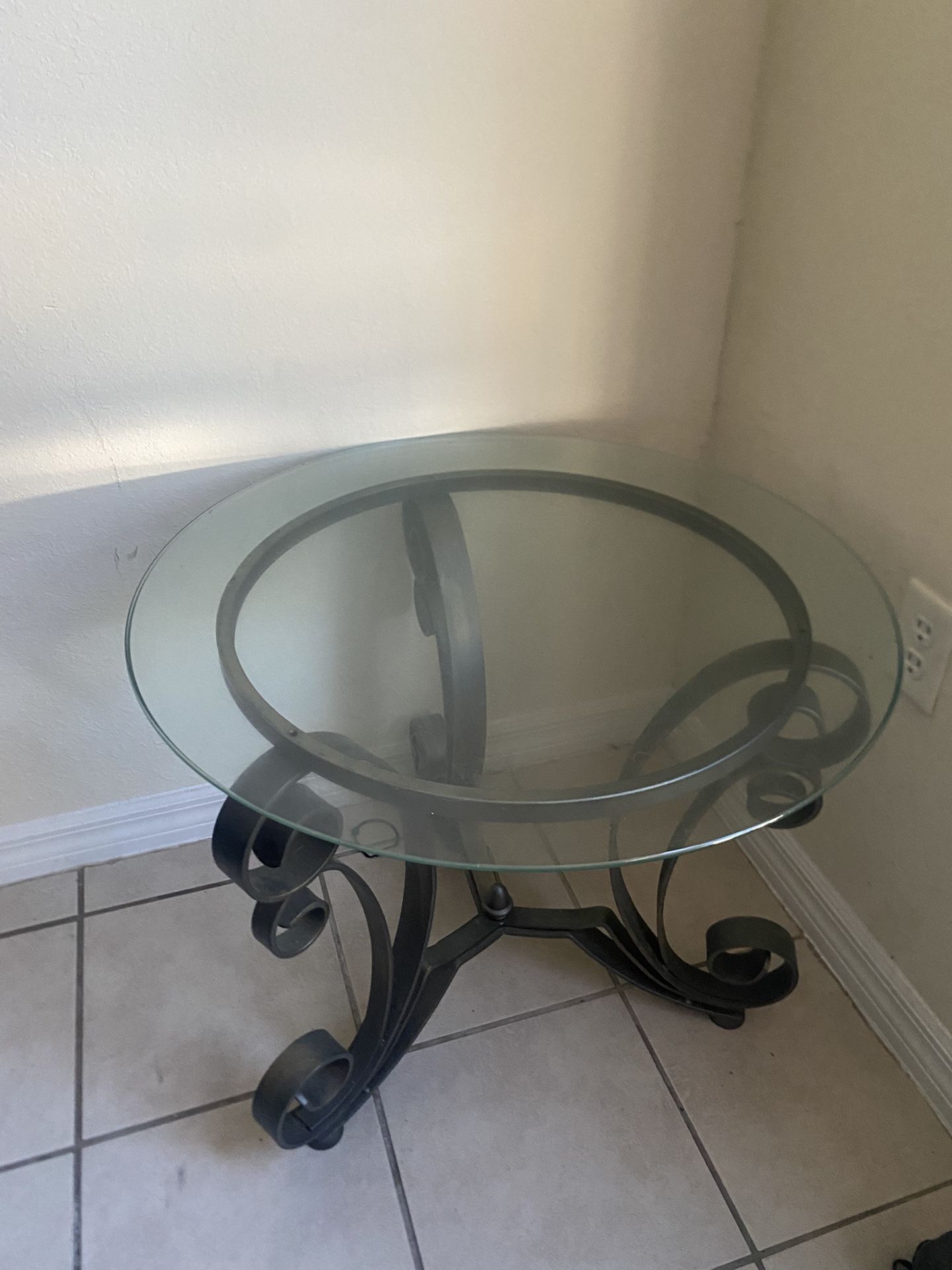 Side Glass Table