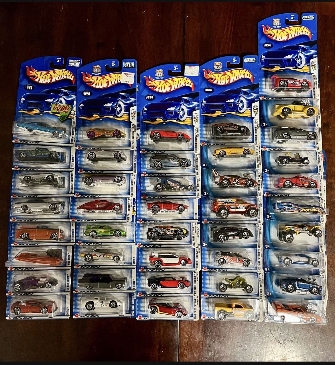 2003 Hot Wheels First Edition Set