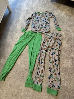 Minecraft 3 Piece Pajamas Size 10 