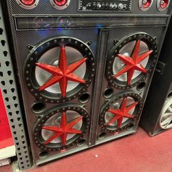 4 15' Woofers.  Loud Powerful Kareoke Bluetooth Party Speaker.  Brand New.  🎤