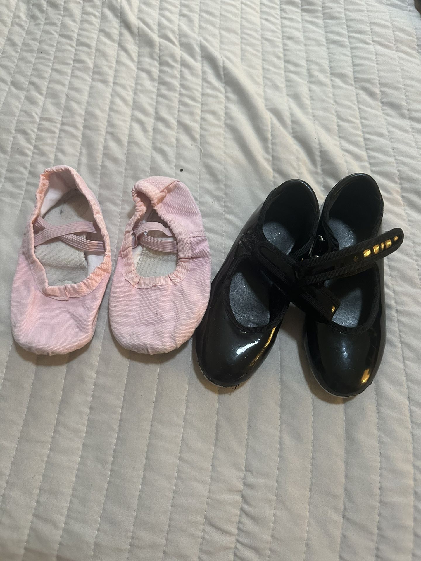 Tap + Ballet Shoes Size 10 Dancing Girl 