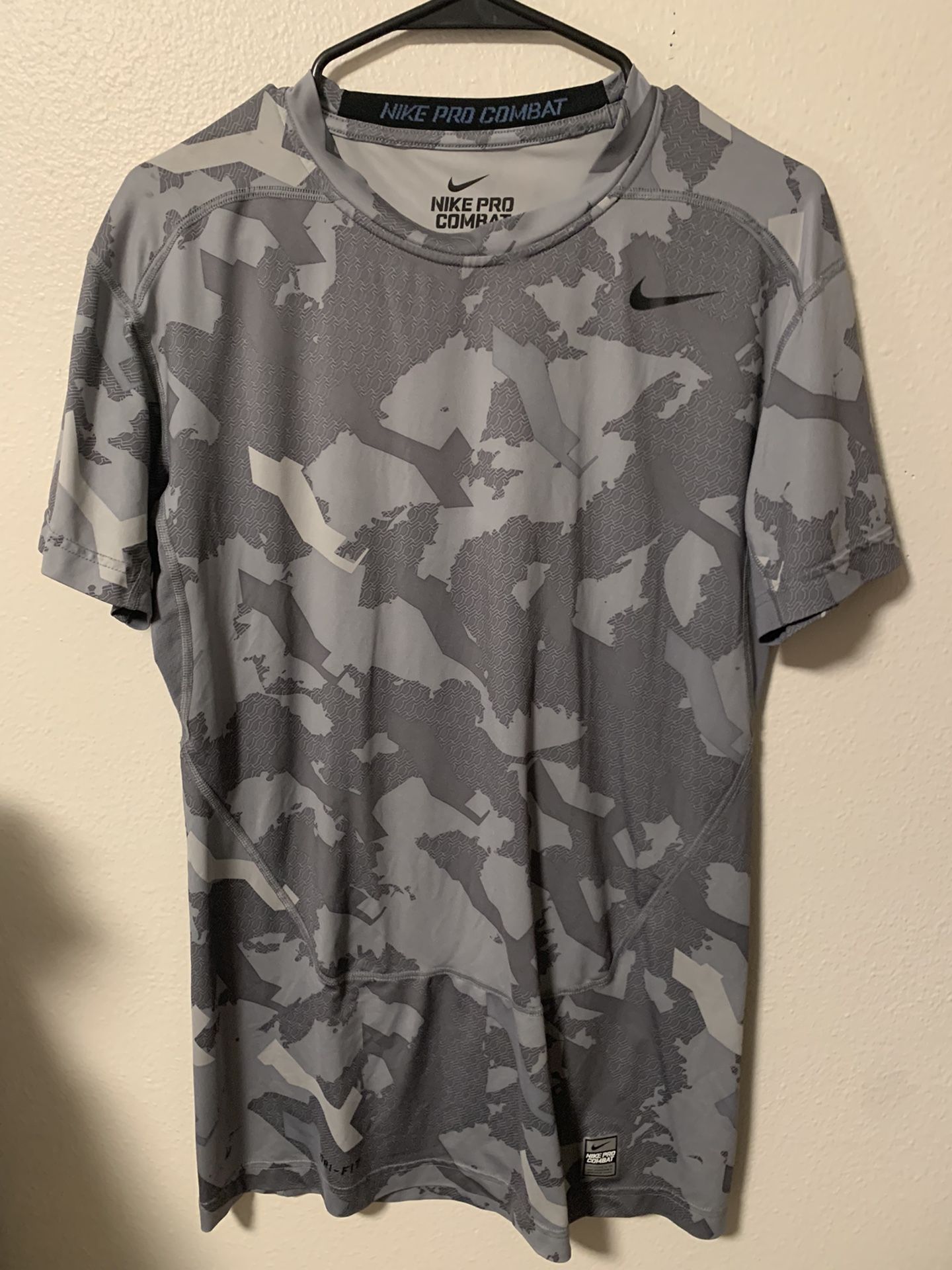 Mens Nike Pro Combat Camo Shirt