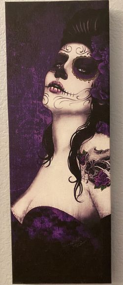 Sugar Skull canvas wall art