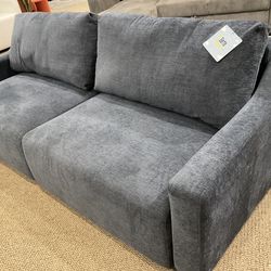 Glenmont Grey Fabric 90" Convertible Futon Sleeper Sofa Bed