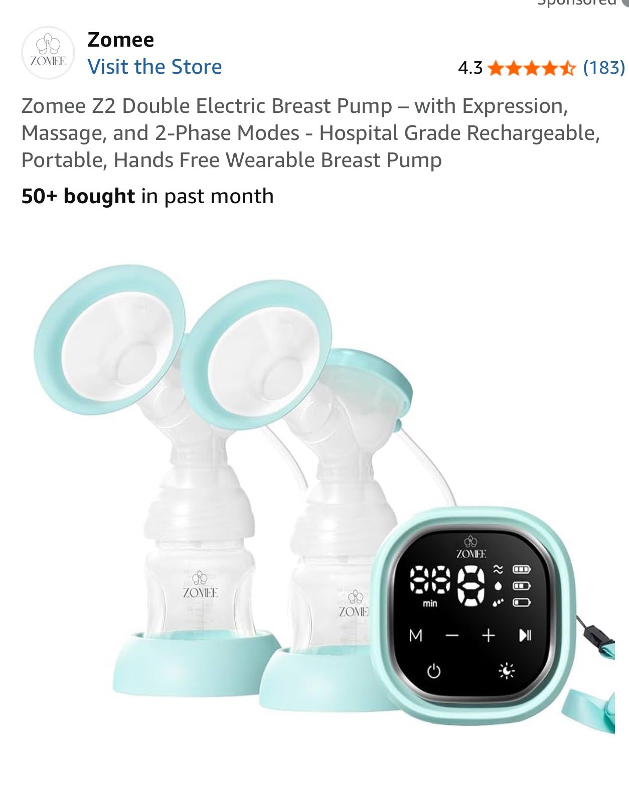 Zomee Electric Breast Pump 