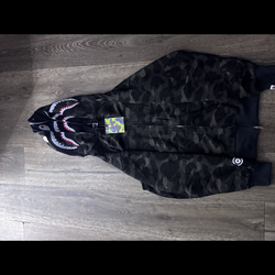 Bape double hoodie