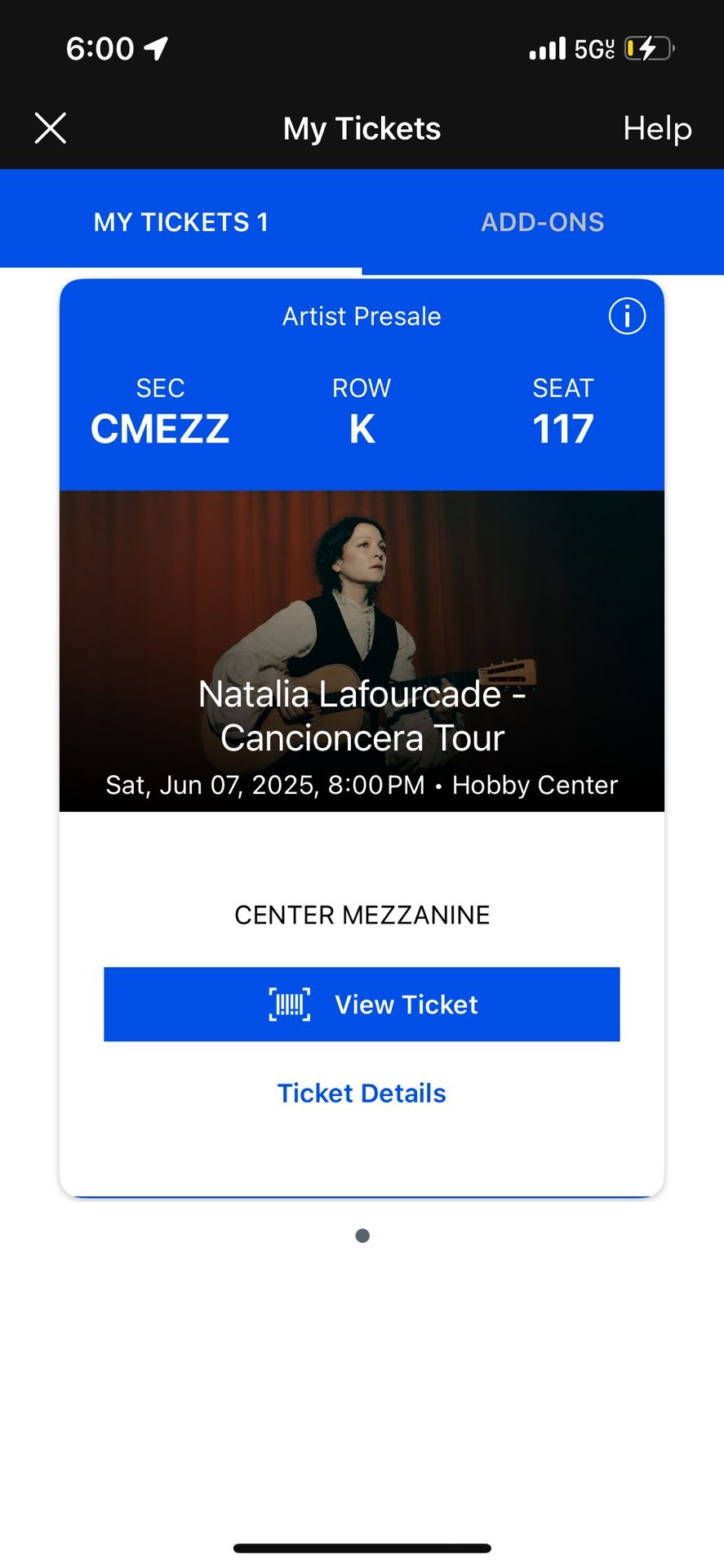 Natalia Lafourcade CONCERT