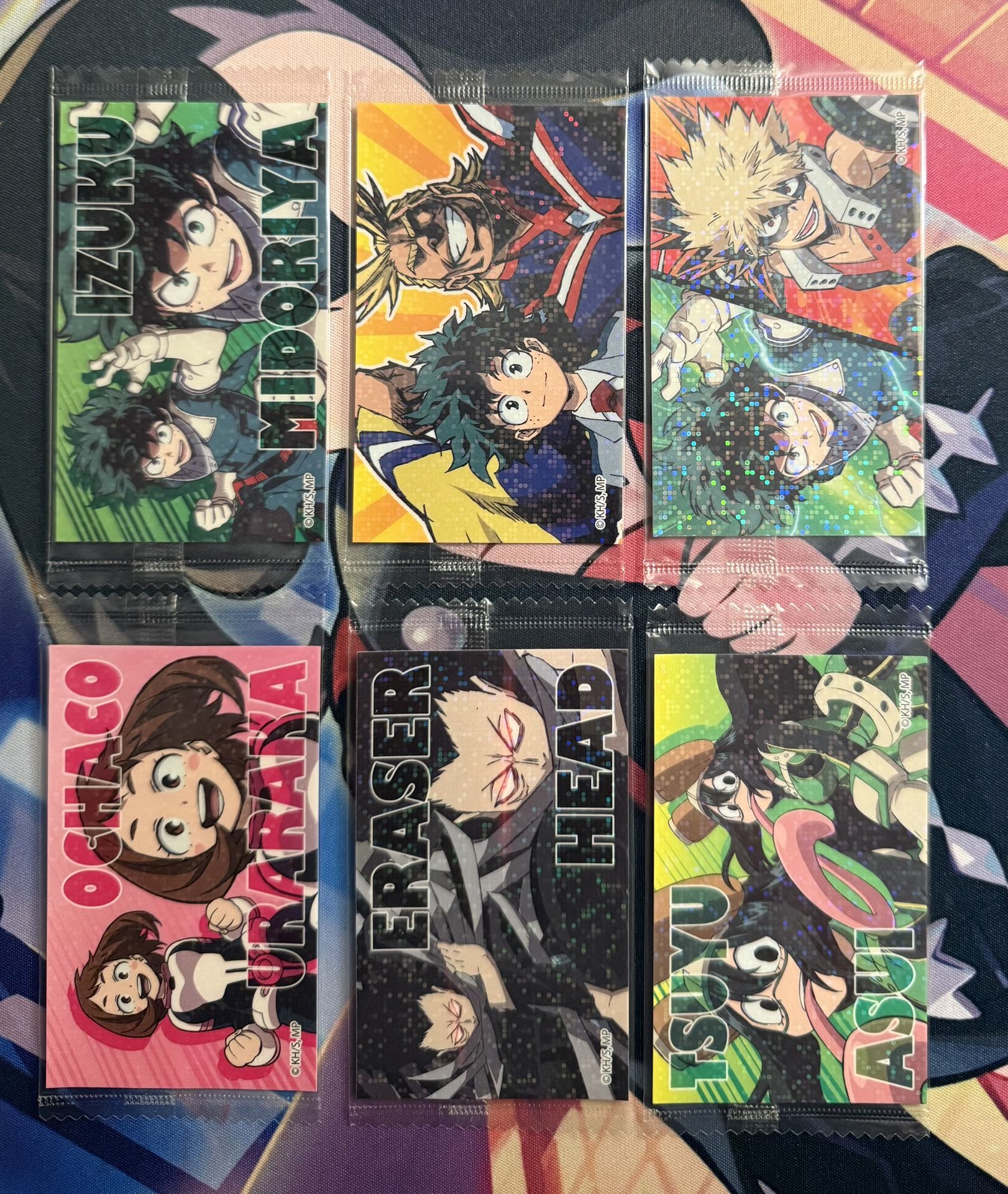 My Hero Academia Wafer Choco Stickers Card Lot (16pcs)