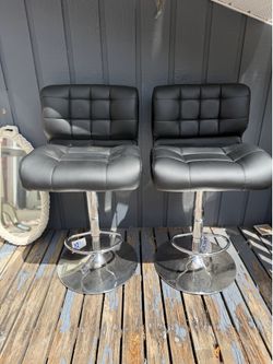 Barstool chairs black set new