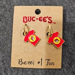 T-Shirt Earrings Gold Finish