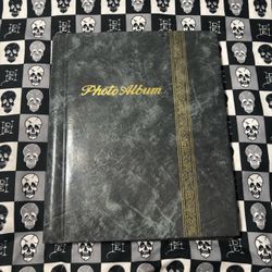 Vintage 1980s Marble Scrapbook Photo Album