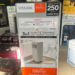 Smart Portable Air Contioner 250 Ft 6000 Btu $220