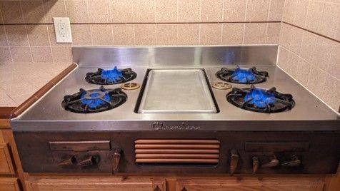 Vintage 1955 Chambers Stove Top