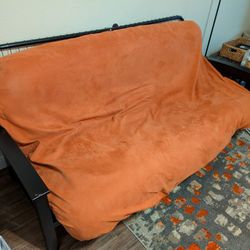 Futon With Mattress & Mattress Cover