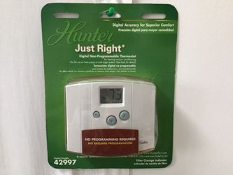 Hunter new digital non programmable thermostat $10