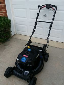 Craftsman Gas Self Propelled All Wheel Drive Electric Push Button Start Lawn Mower 175cc OHV 7.25 for Sale in Raleigh NC OfferUp