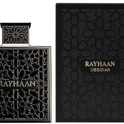 Rayhaan Obsidian - Woody, Spicy, Amber, Masculine - Eau De Parfum-Long-Lasting Fragrance for Men, 3.4 Ounce / 100 Ml