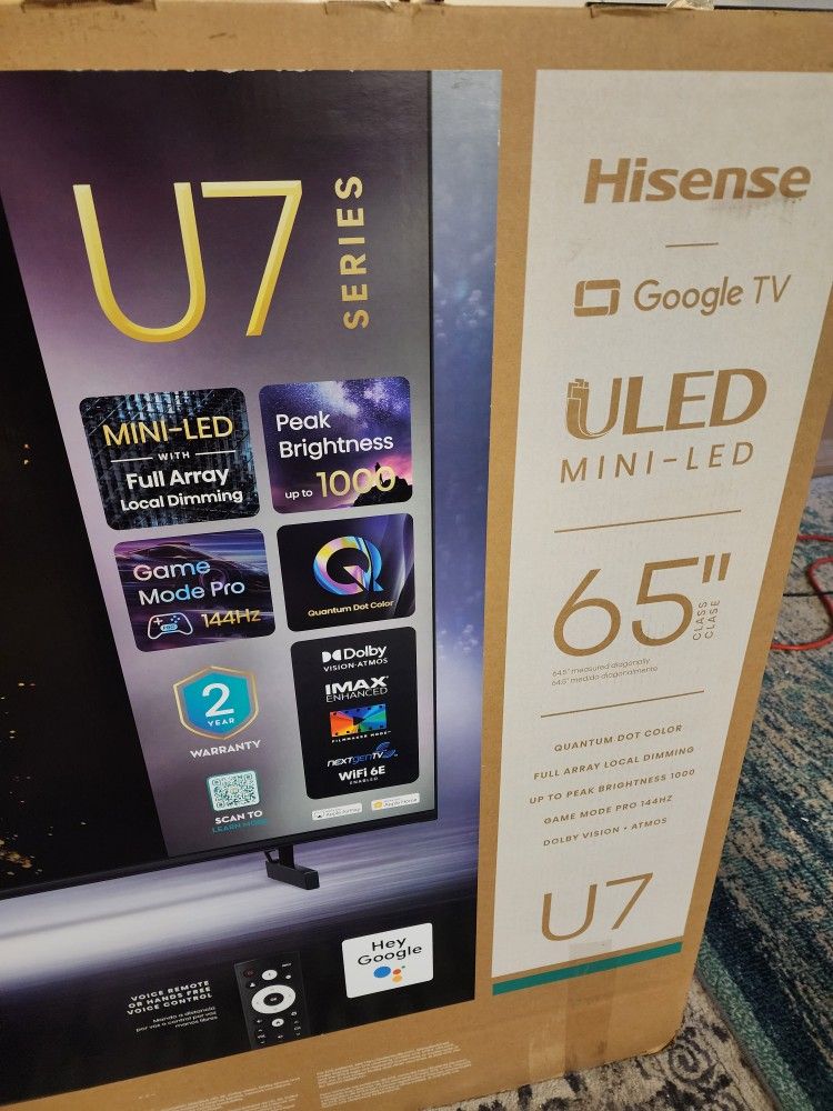 TV HISENSE MINI-LED 65" (U7)