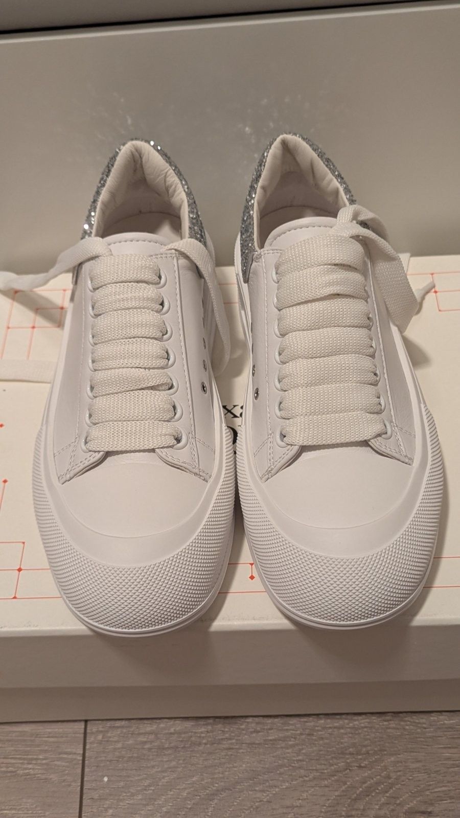 Alexander McQueen White Sneakers, new, 37.5