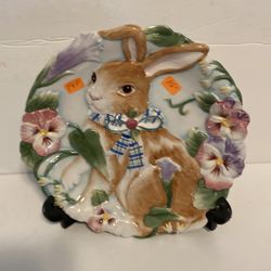 Fitz and Floyd bunny plate
