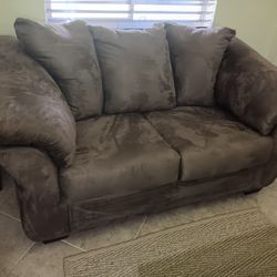 Beige Loveseat
