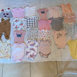 Bundle  Baby  Girl  Bodysuits/Camisetas Para Bebe