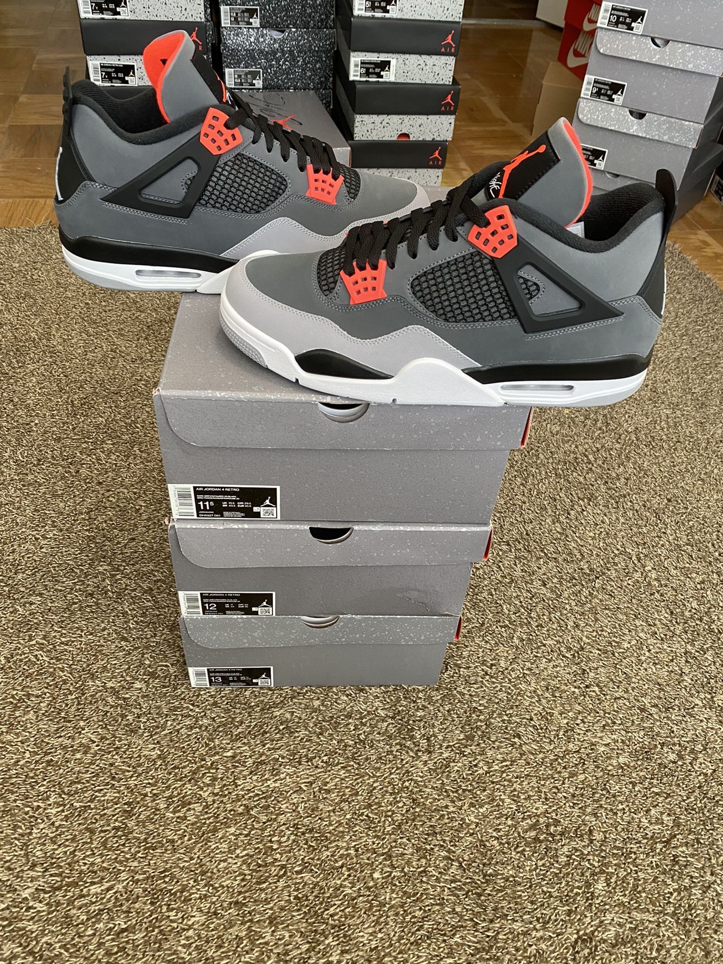 Air Jordan Retro Infrared Sizes 12, 13