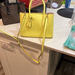 Kate Spade Bright Neon Yellow Purse 