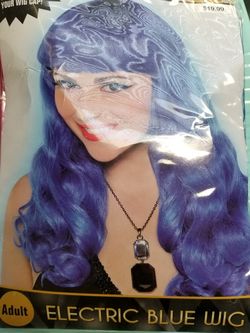 Electric Blue Wig