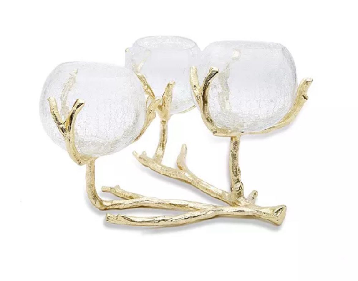 Classic Touch 12.25" 3 Branch Centerpiece