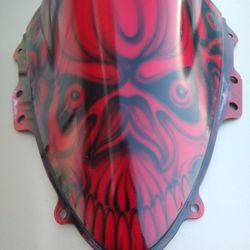 Custom Airbrush Windshield for 600 GSXR