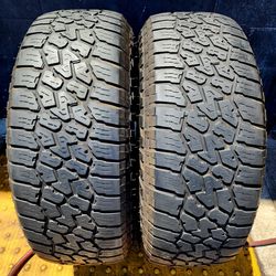2 USED TIRES FALKEN 285/65/18