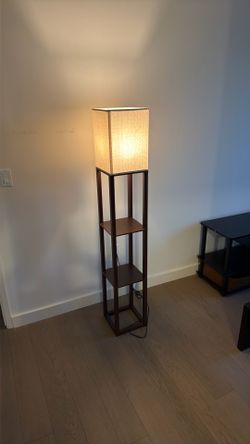 Floor Lamp with Shelf Space (Great Condition!)