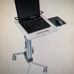 Ergotron Neo - Flex Rolling  Laptop Cart Mobile  Standing Setting Desk Station 