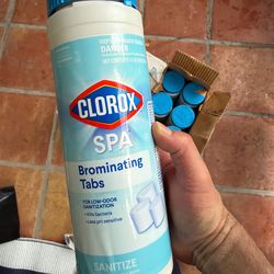 CLOROX  spa Brominating Tabs ~ low order sanitation kills bacteria less pH sensitive for clean clear Spa water 💦