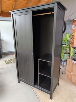 Ikea model portable Armoire wardrobe closet with shelves