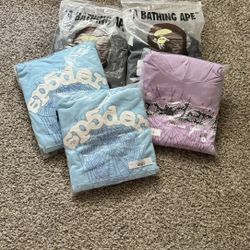Sp5der and Bape Hoodies 1:1
