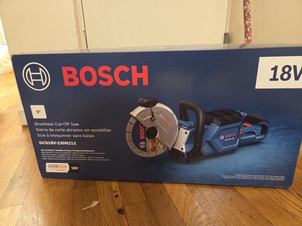 Bosch 18v brushless 9 inch cutoff saw