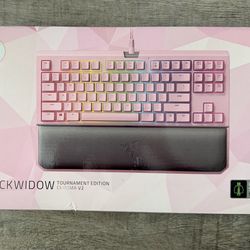 gaming keyboard razer pink/quartz